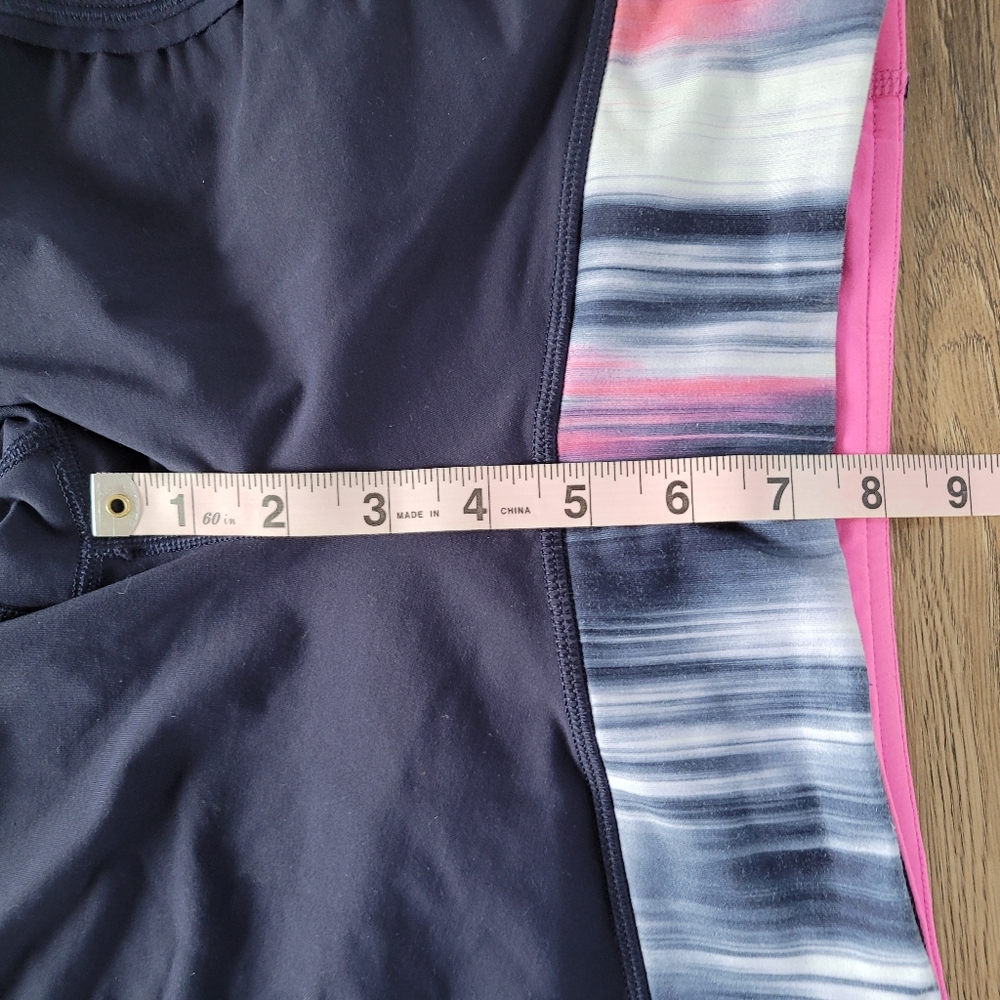 Lululemon Run Fast and Free Crop Capri Leggings Deep Indigo Size 6 Mirage - Picture 11 of 13